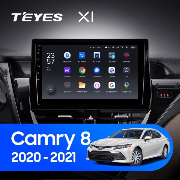 Магнитола Teyes X1 2/32 для Toyota Camry 8 (2020-2021)